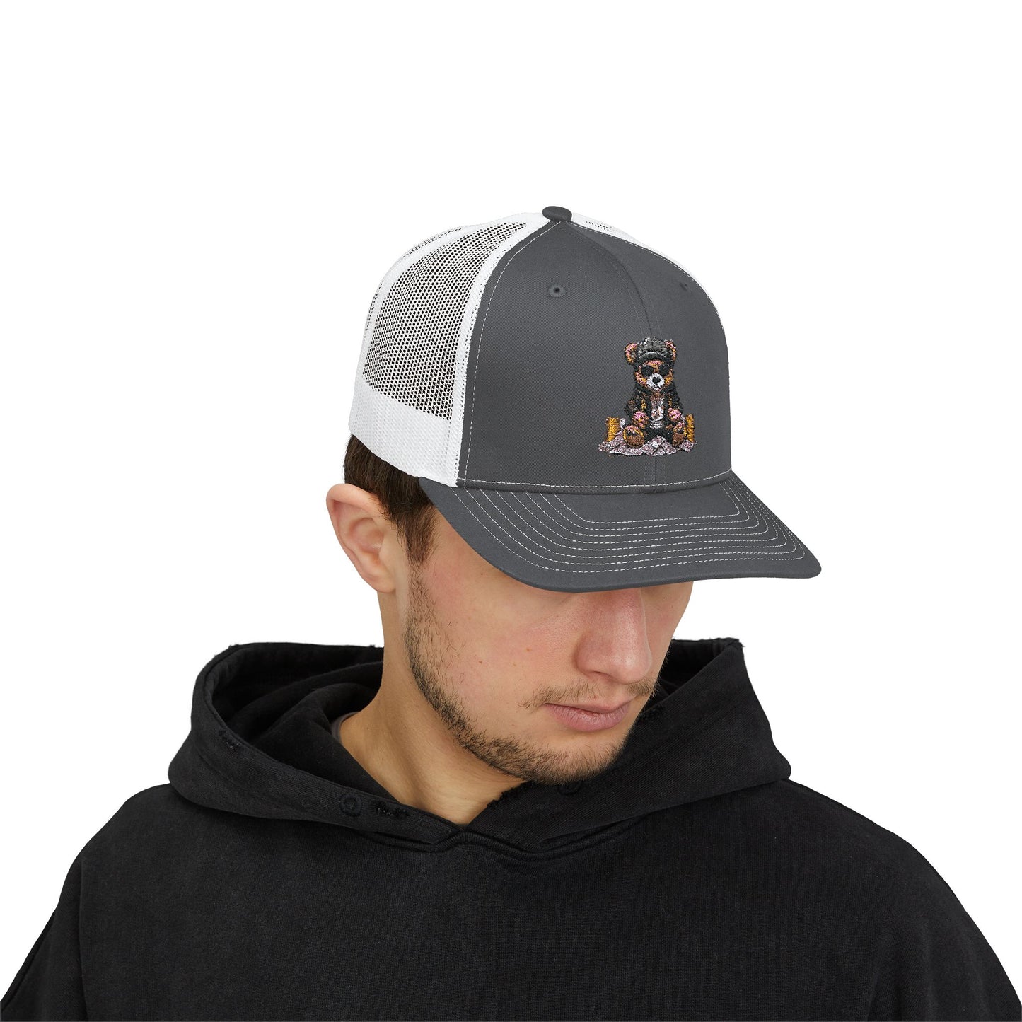 Snapback Mr Hustler Bear Trucker Cap