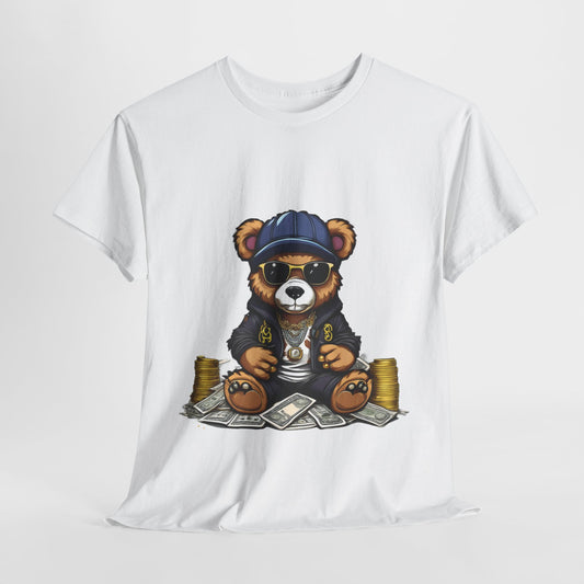 Unisex Mr Hustler Bear Graphic Tee Design