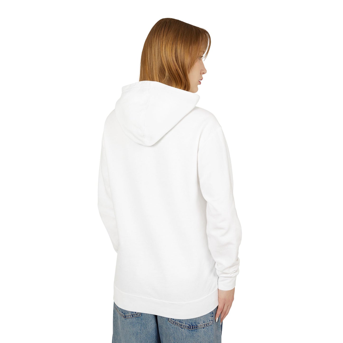 White Mr Hustler Bear Lightweight Hooded Sweatshirt